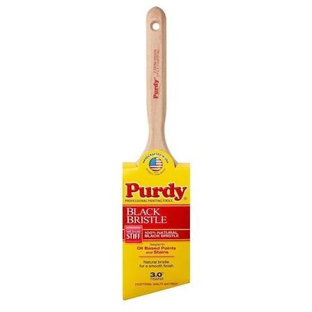 Purdy 3" Angle Sash Black China Bristle, Paint Brush, Wood Handle 144116030